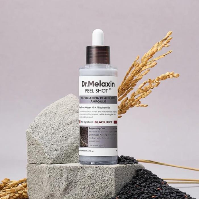 DR MELAXIN PEEL SHOT EXFOLIATING BLACK RICE AMPOULE 80ML